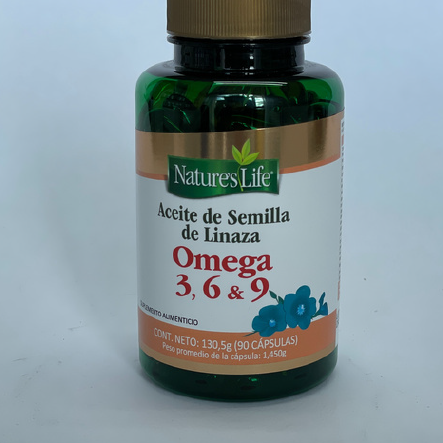 ACEITE DE SEMILLA DE LINAZA OMEGA 3, 6 y 9